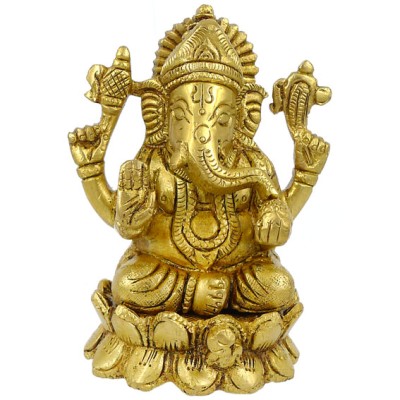 Ганеша статуэтка бронза 105*78*58мм