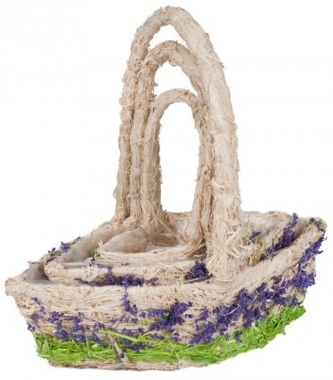 Набор корзин для флористики "Лодочка" Набор корзин для флористики "Лодочка"