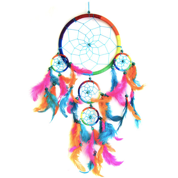 Ловец снов цветной d.17см