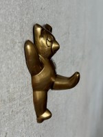Вешалка дюймМедведь дюйм латунь светлый антик ; 11,5 см; 8127952 h-11 см