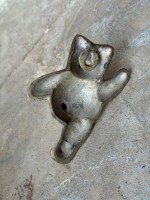 Вешалка дюймМедведь дюйм латунь светлый антик ; 11,5 см; 8127952 h-11 см