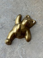 Вешалка дюймМедведь дюйм латунь светлый антик ; 11,5 см; 8127952 h-11 см