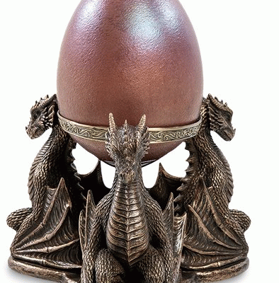 Статуэтка декоративная "Шар и драконы"