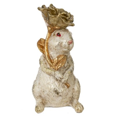 Фигурка декоративная "Заяц", L7,5 W7,5 H14,5 см