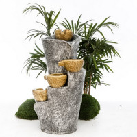 Декоративный фонтан для сада "Четыре чаши"     