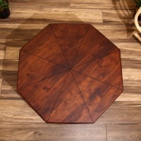 Столик журнальный из дерева манго 85х85х31см.      