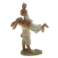 Фигурка декоративная "Зайцы", L13 W5,5 H18 см