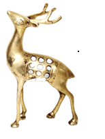 латунь резная полированная h-20 см