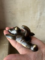 Вешалка дюймМедведь дюйм латунь тёмный антик ; 11,5 см; 8227952 h-11 см