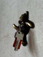 Вешалка дюймМедведь дюйм латунь тёмный антик ; 11,5 см; 8227952 h-11 см