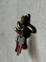 Вешалка дюймМедведь дюйм латунь тёмный антик ; 11,5 см; 8227952 h-11 см