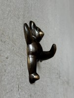 Вешалка дюймМедведь дюйм латунь тёмный антик ; 11,5 см; 8227952 h-11 см