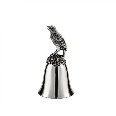 Колокольчик "Жаворонок" никелированный с чернением Колокольчик "Жаворонок" никелированный с чернением