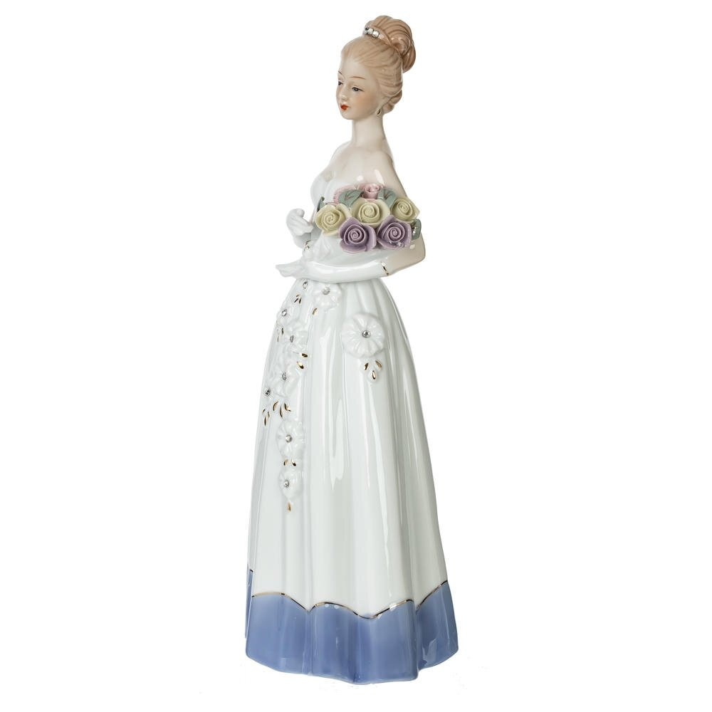 Фигурка декоративная "Девушка", L14 W10,5 H31 см