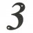Цифра на дверь "3"