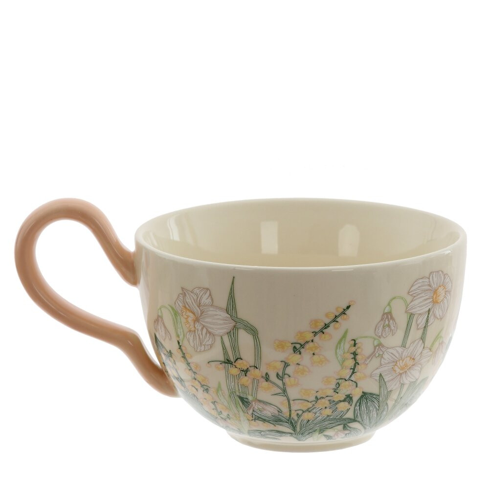 Чашка с крышкой, 400 мл, L16 W12 H9,5 см