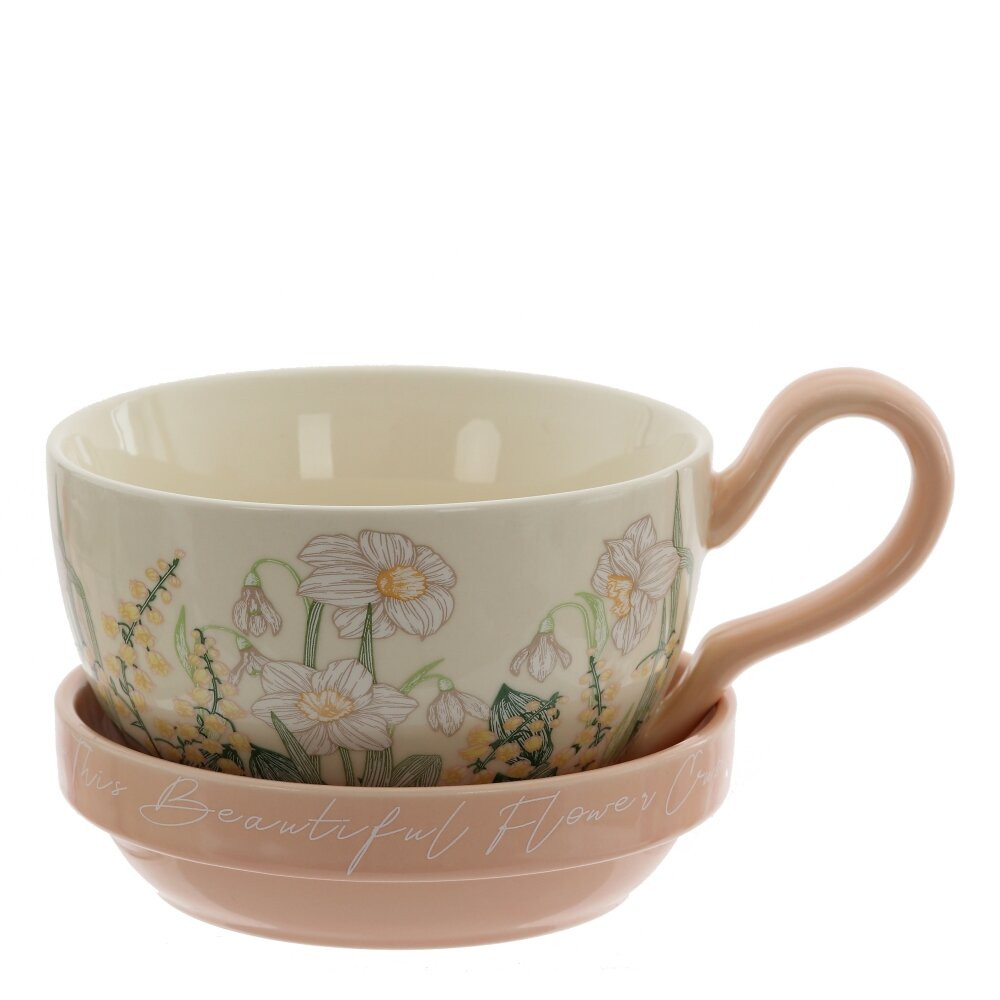 Чашка с крышкой, 400 мл, L16 W12 H9,5 см