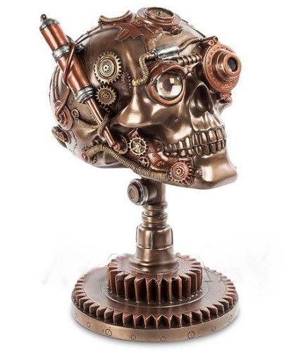 Статуэтка "Череп-механик"