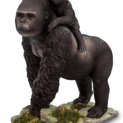 Статуэтка "Черная горилла с малышом" Статуэтка "Черная горилла с малышом"