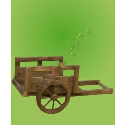 Декоративное изделие для сада "Телега для цветов"