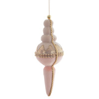 Украшение новогоднее  "Сосулька", L8 W8 H22 см