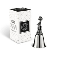 Колокольчик "Марья" никелированный с чернением