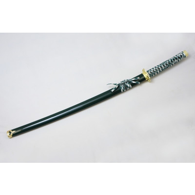 Меч самурайский. Ножны зеленые, золотой декор