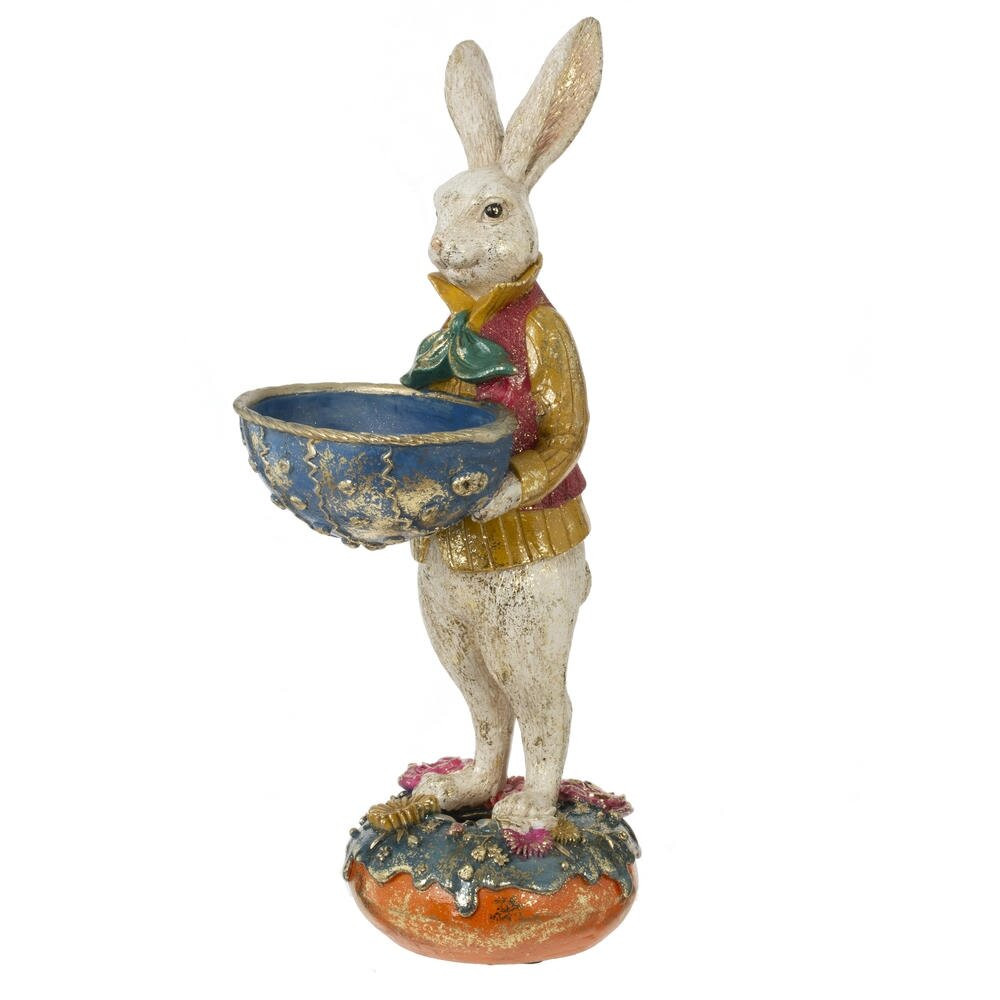 Фигурка декоративная "Заяц", L10 W13 H28 см