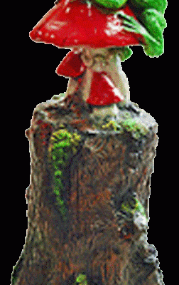 Декоративная садовая фигурка "Лягушка и мухомор"        