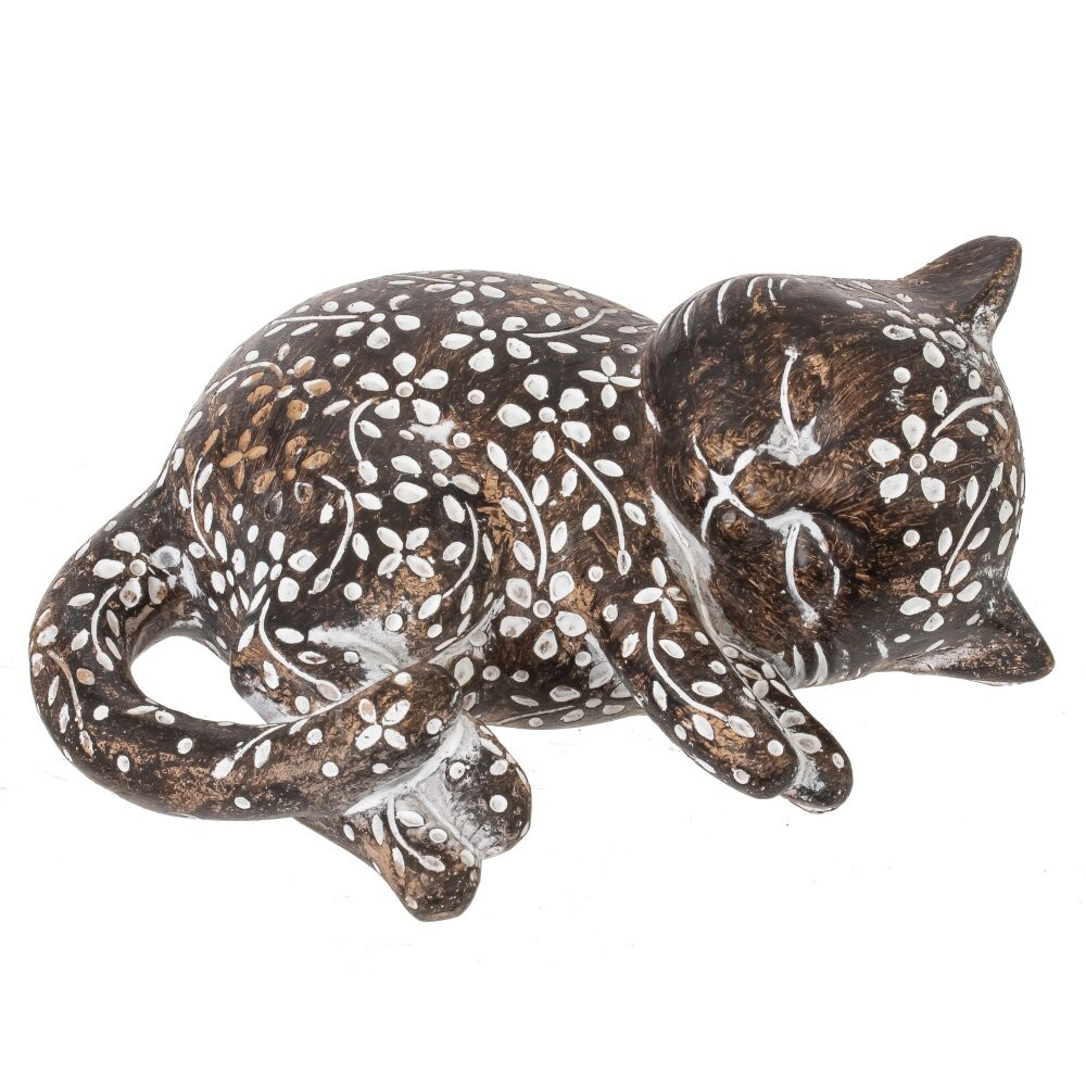 Фигурка декоративная "Кошка в цветах", L13 W10 H5,5 см