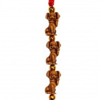 Интерьерная подвеска "Три Золотые Собачки" 10 шт.                