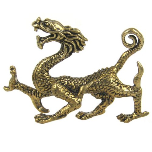 Статуэтка из бронзы "Дракон"  