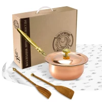 Набор медной посуды "КМ" 3 предмета (сотейник, 2 лопатки)