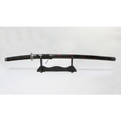 Меч самурайский. Ножны черные, цуба серебро