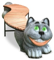 Лавка "Чеширский кот" изгиб