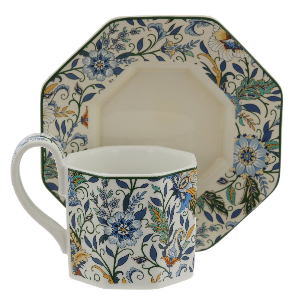 Чашка с блюдцем, 200 мл, L15 W15,5 H10 см