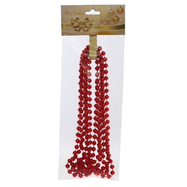 Украшение новогоднее "Бусы", D8 мм, L2,7 м