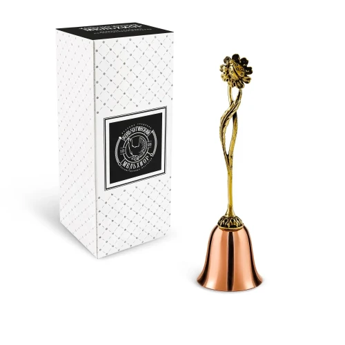 Колокольчик "Цветы России Ромашка" медь-латунь с чернением