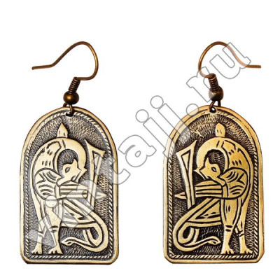 Серьги "Грациозные журавли"