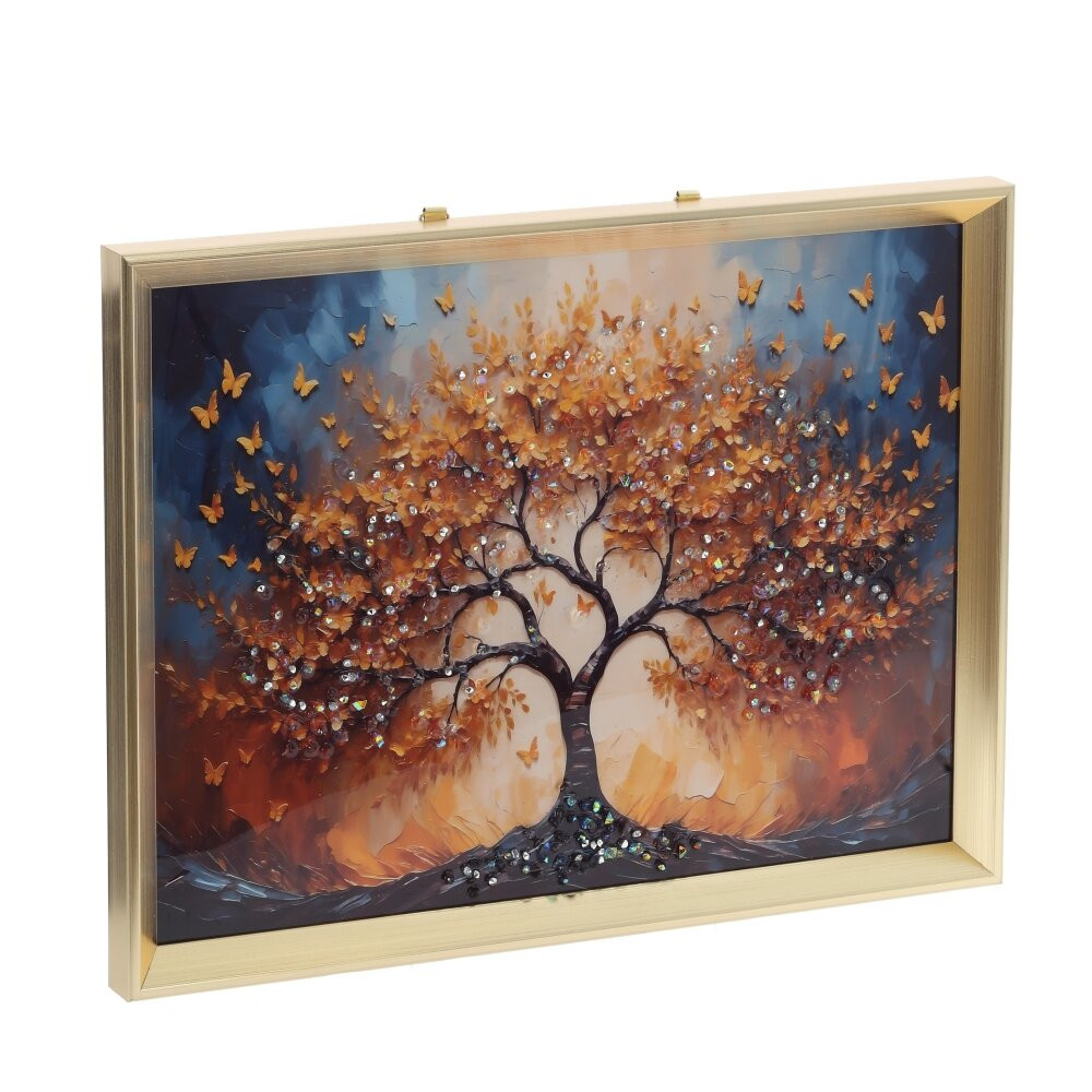 Панно с кристальным декором, L42 W2,5 H32,5 см