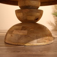 Столик кофейный из дерева манго 78х78х43см.    