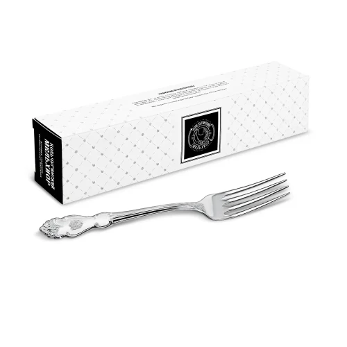Вилка столовая "Герб" посеребренная Вилка столовая "Герб" посеребренная