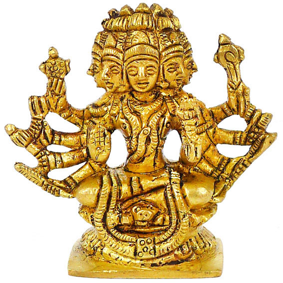 Гаятри статуэтка бронза 70*75*30мм