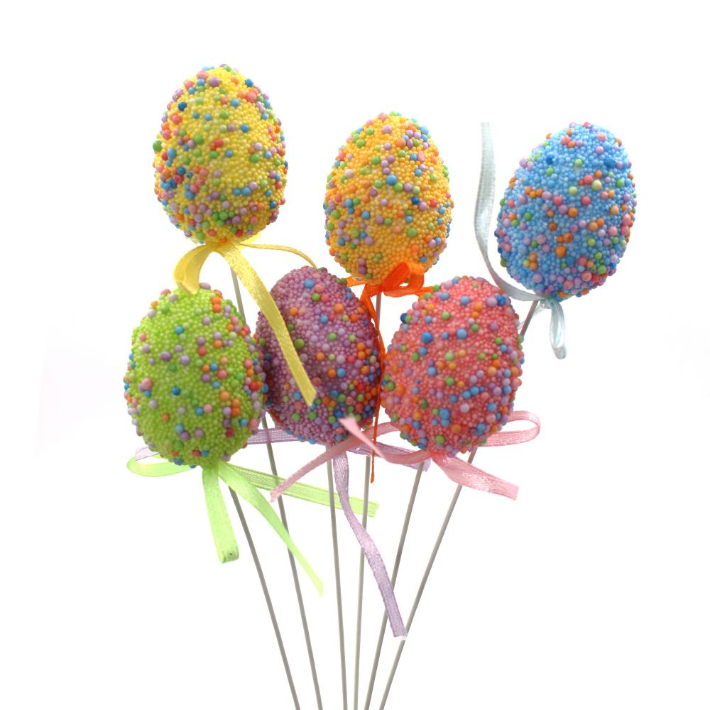 Набор из 12-ти изделий декоративных (вставка) "Яйцо пасхальное" (3*4), L13 W7 H20 см