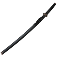 Меч самурайский. Ножны черные,  цуба медная