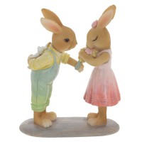 Фигурка декоративная "Зайцы", L11 W5 H13 см