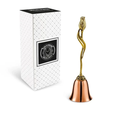 Колокольчик "Цветы России Тюльпан" медь-латунь с чернением