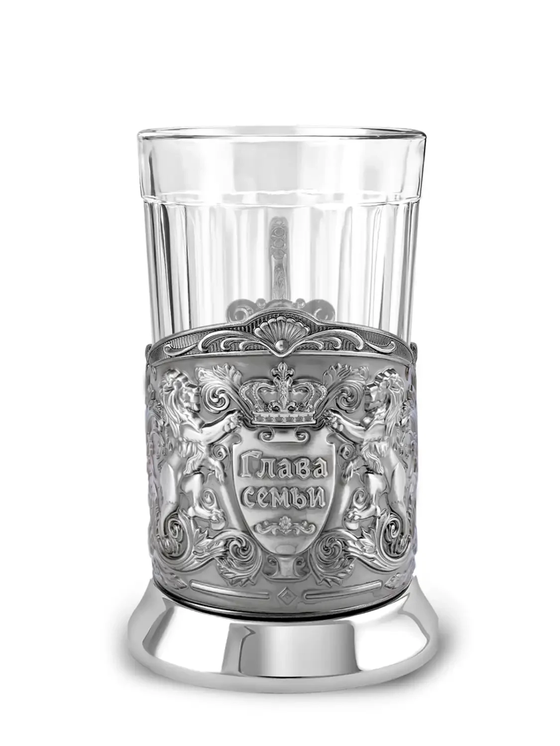 Набор для чая "Глава семьи (Триумфальная)" никелированный с чернением