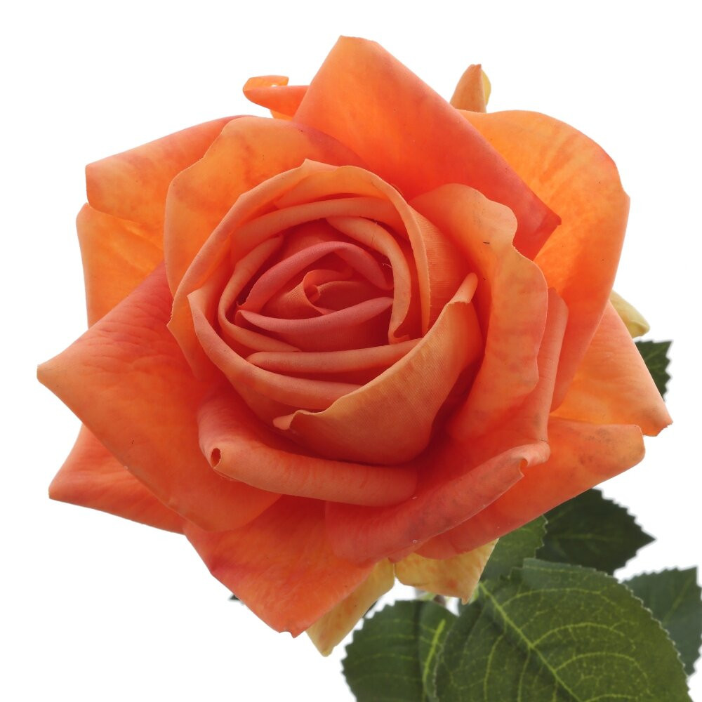 Цветок искусственный "Роза" (Real Touch), L18 W16 H60 см