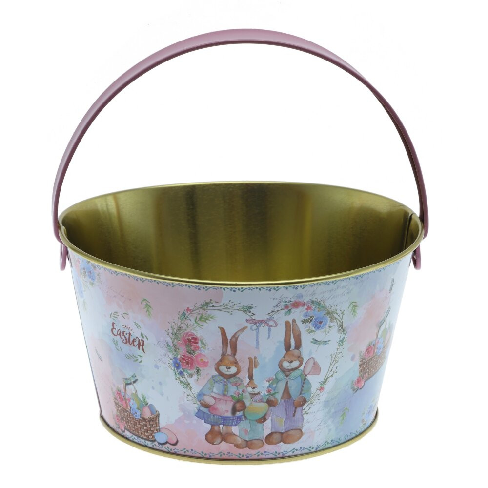 Изделие декоративное "Ведерко пасхальное", L19,5 W19 H10,5 см